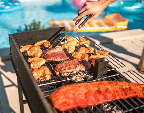 Sizzling Meat on the Grill